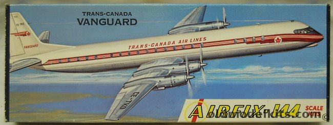 Airfix 1/144 Vanguard Turbo-Prop Airliner Trans-Canada - Craftmaster Issue, 4-98 plastic model kit